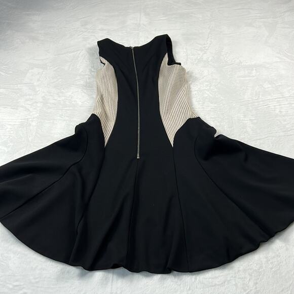 Ali Ra mesh accent fit and flare little black dress, size 6 - Picture 4 of 9